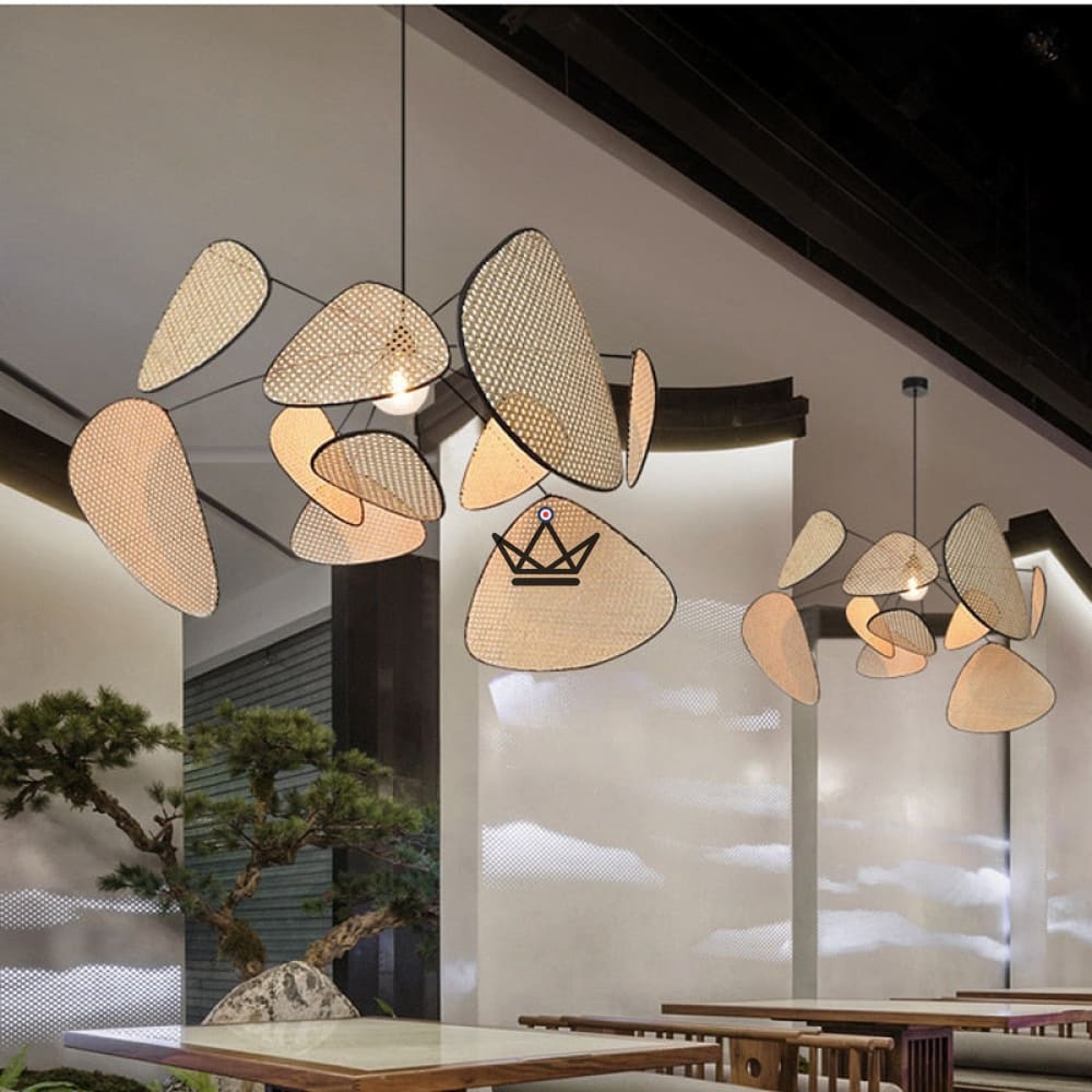 Chandelier suspension Lighting - Screen Rattan — view 12