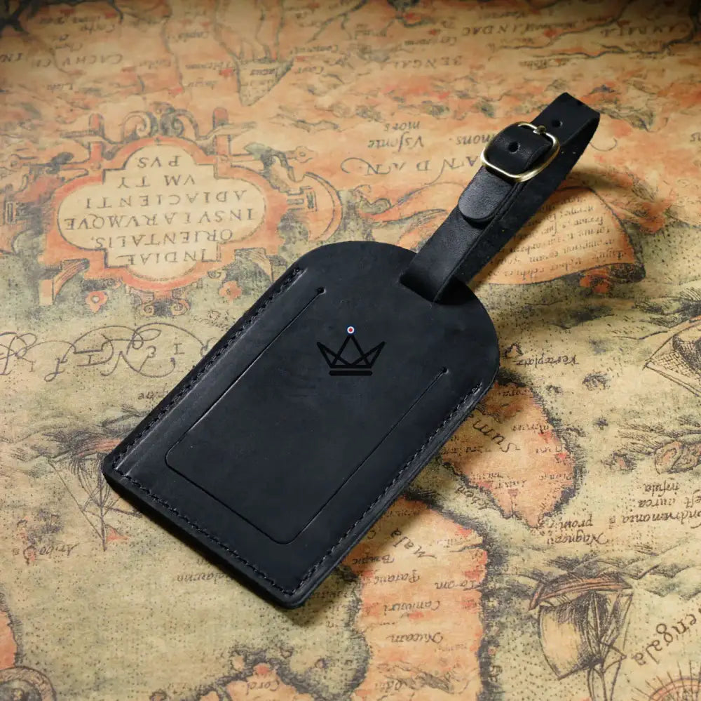 Customizable Leather Luggage Tag – Voyageur Tag — view 10