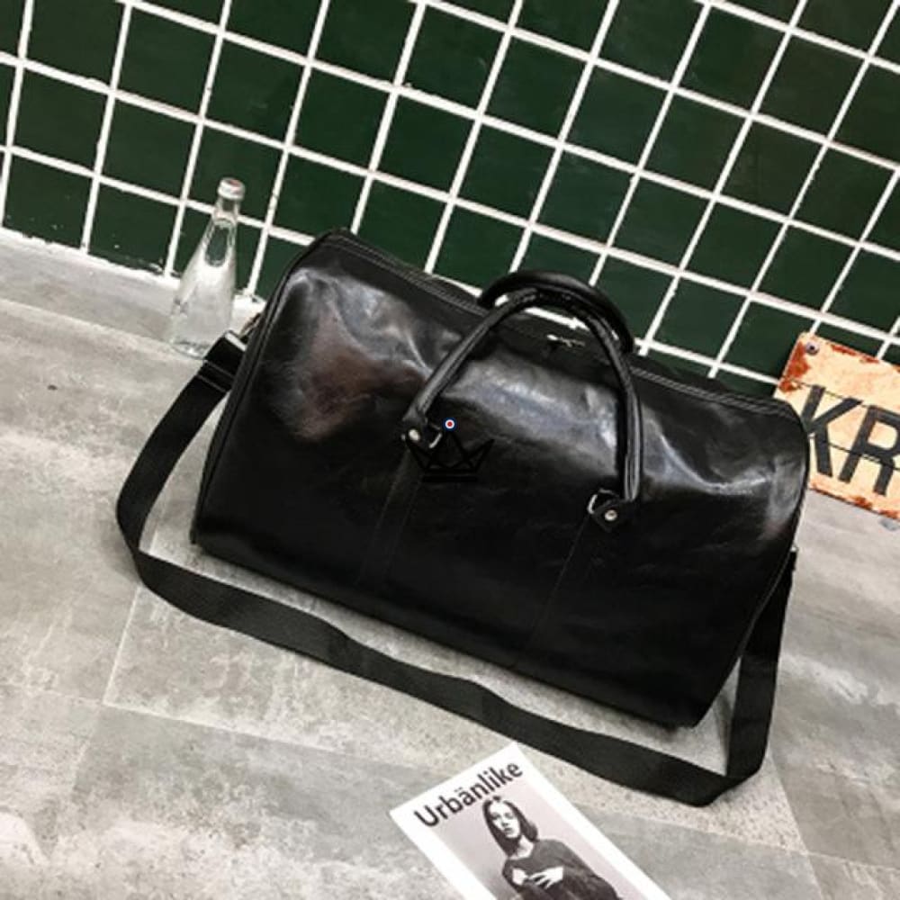 Bolso de viaje vintage - Jammy - Negro