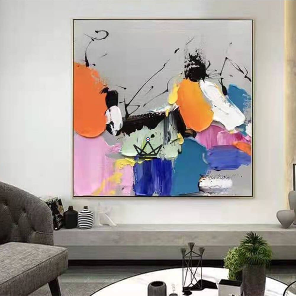 Pintura al óleo sobre lienzo XXL - Fusión cromática - vista 7