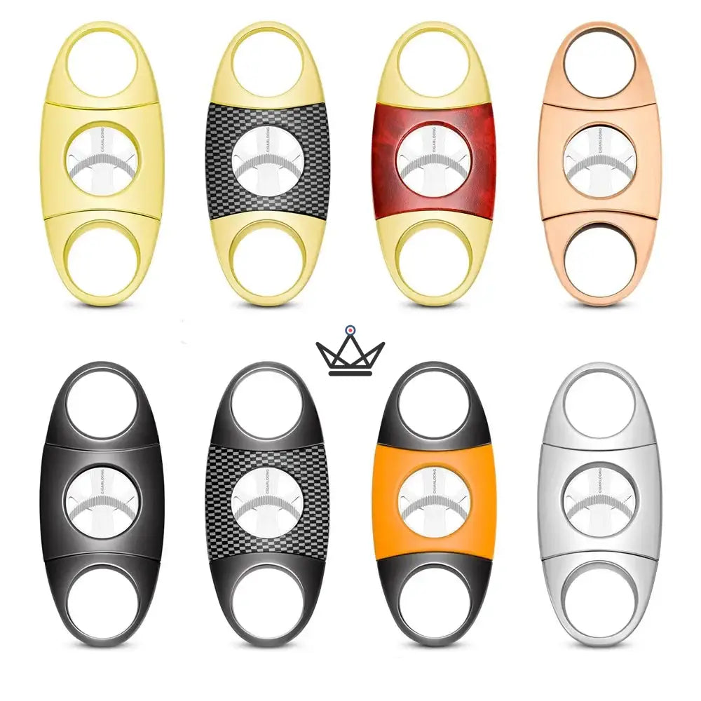 Apex Linea Cigar Cutter — Double Blade Circular Guillotine, Stainless Steel & ABS, Ø 23 mm, 8 Finishes to Choose From — view 2
