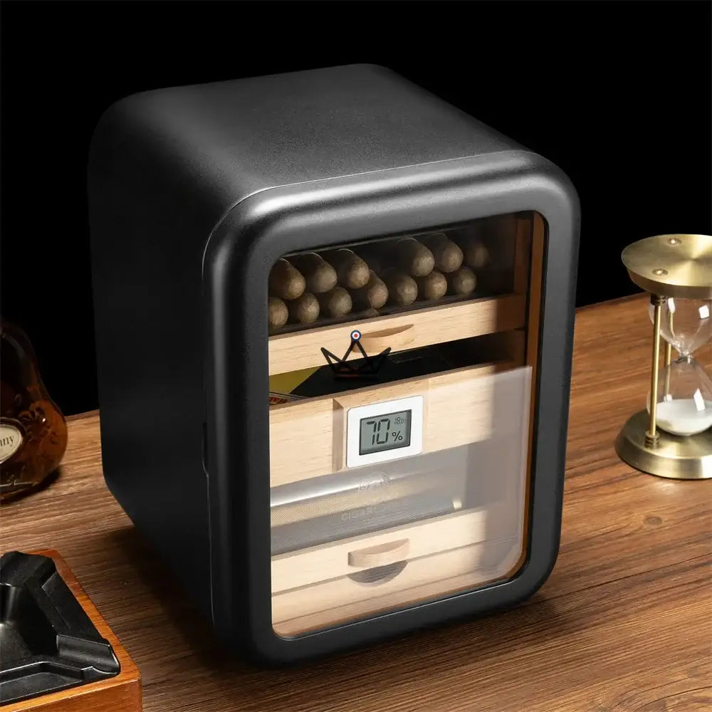 EAMES Edition Humidor — 110 Cigars, Cedar, Hygrometer | Classic & Visionary — Classic / Black Modern