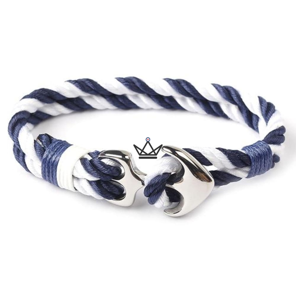 Neptun-Armband – Anker versilbert & Tau – 19 Farben – Ansicht 21