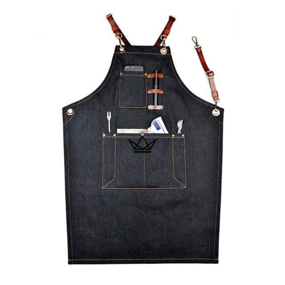 KHEFI Barista Apron Canvas & Leather Straps - 4 Configurations — PENCIL
