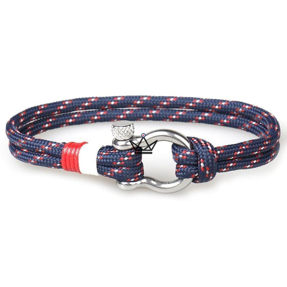 Armband HADOCK – Ankerkette versilbert & Seil – 11 Farben – Ansicht 3