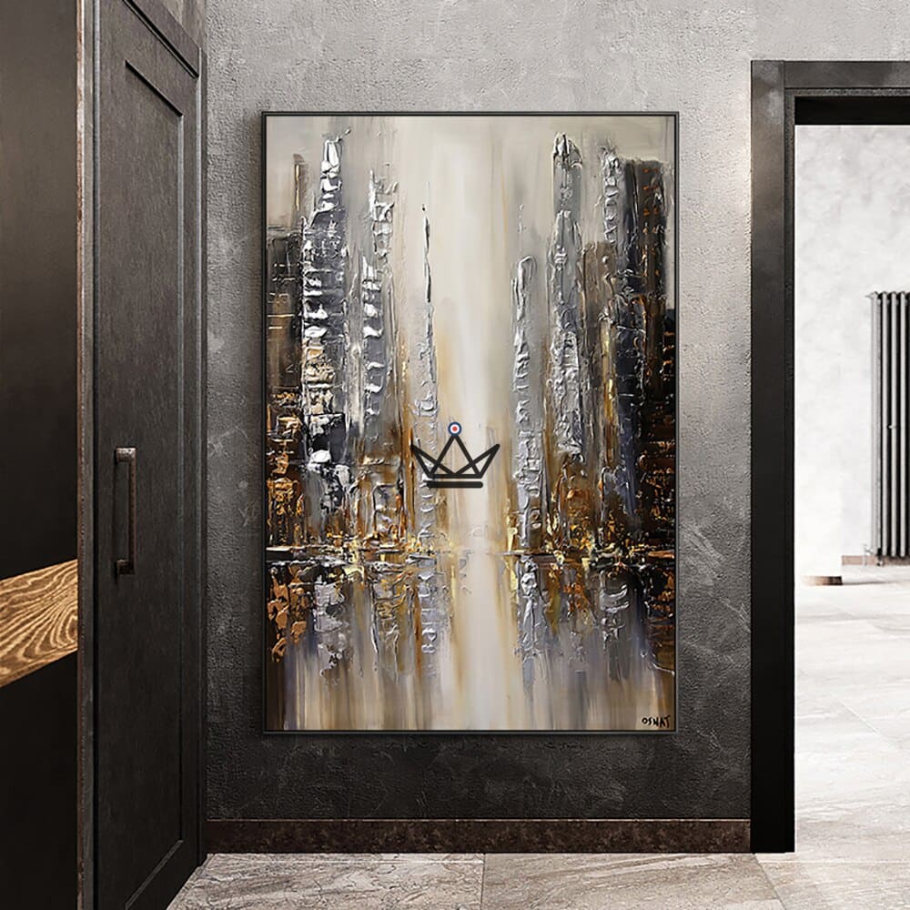 Ölgemälde auf Leinwand XXL - Urban Reflections – Ansicht 6