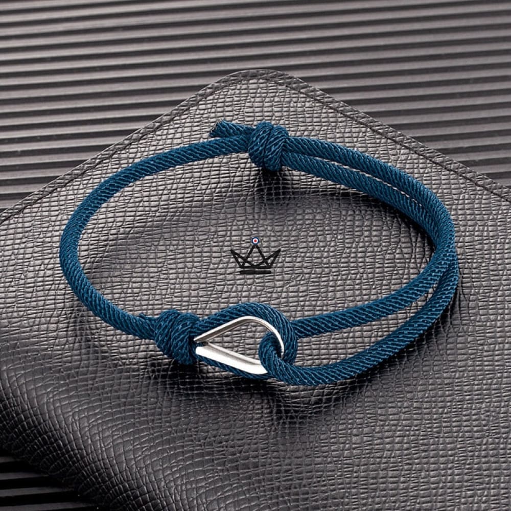 Harlow Bracelet - Silver Drop & Adjustable Cord - 11 Colors — blue jeans