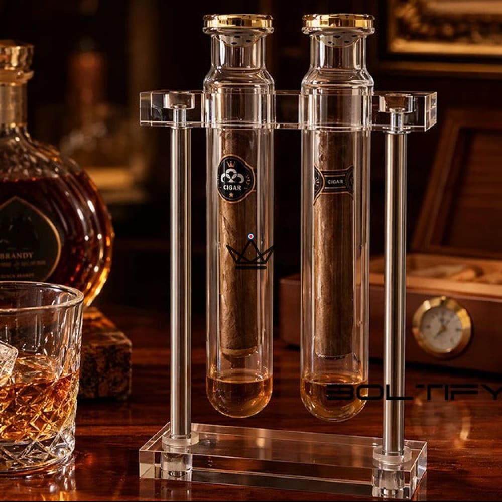 Doppelröhren-Zigarren-Infusor mit Glashygrometer – INFUSIO TWIN – Ansicht 6