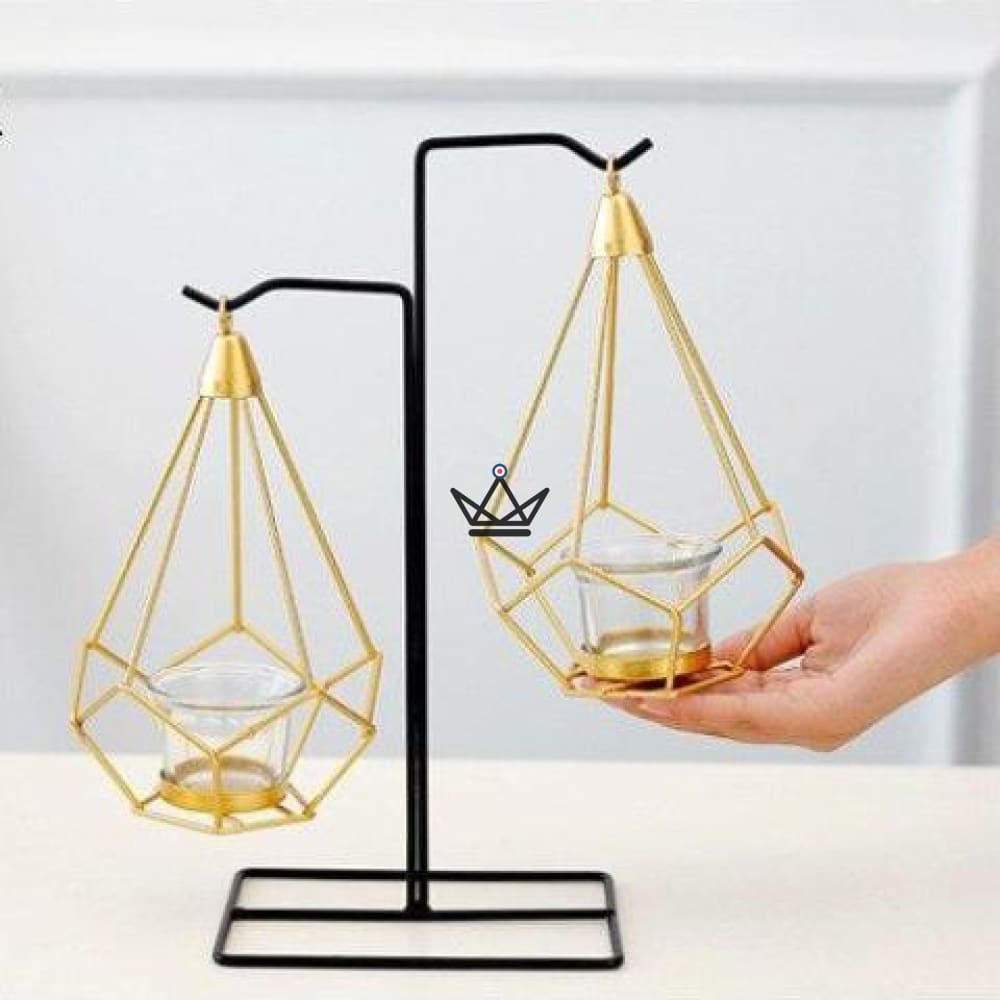 Soporte de vela colgando - GEOTRIK - E