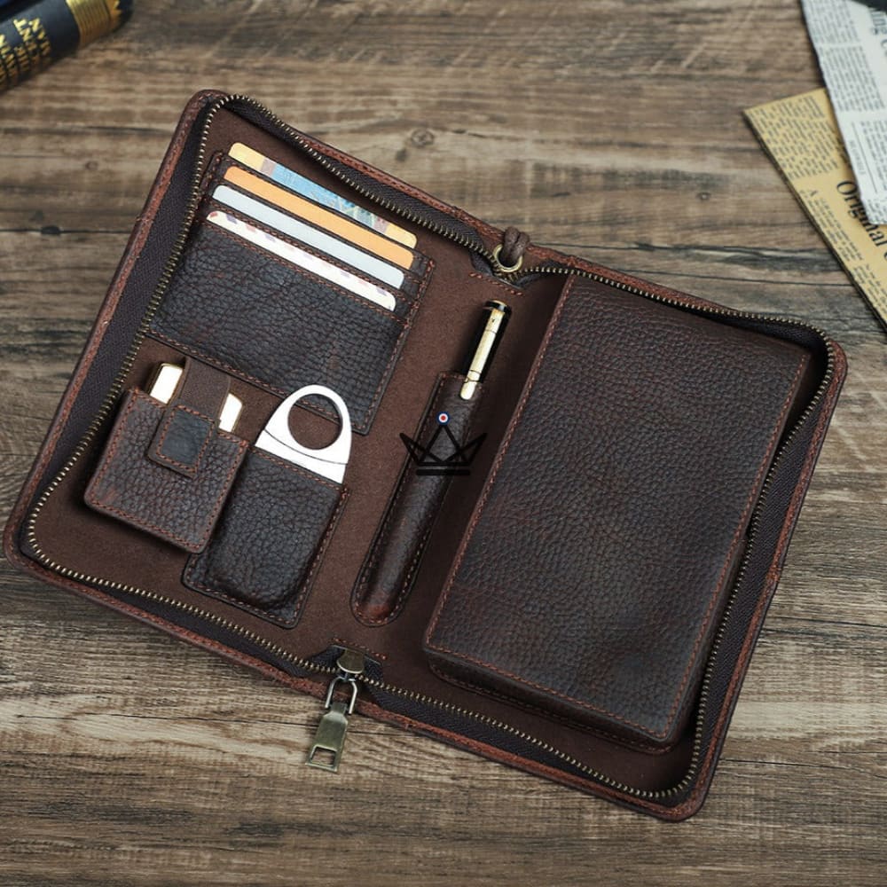 Customizable Leather Cigar Case - Voyageur Tempo — view 6