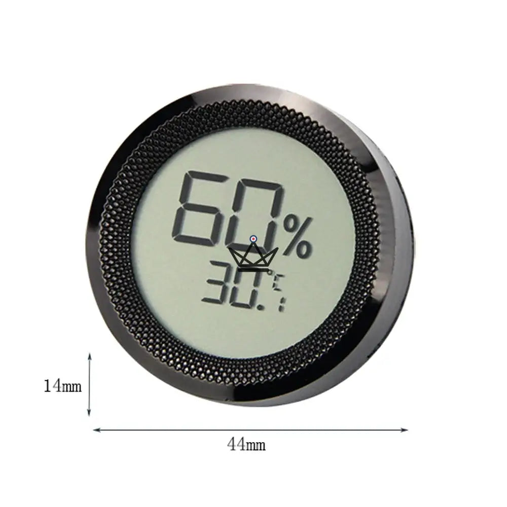 Elektronischer Zigarren-Hygrometer CARBONRING – LCD, 3 Oberflächen Gold Schwarz Silber | Zigarrenhumidor – Ansicht 2