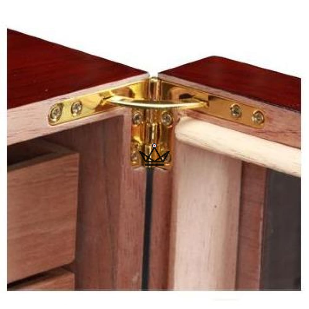 J.Edgar Humidor — Spanish cedar, glass door, 4 drawers with dividers, front hygrometer, 80 cigars — view 5