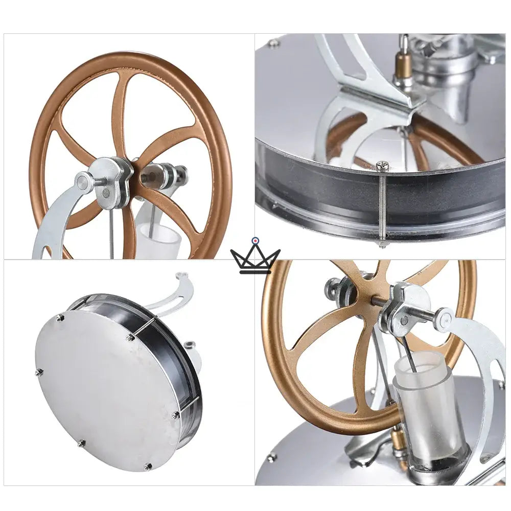 Stirlingmotor für niedrige Temperaturen – DIY-Bausatz ALDABERT – Ansicht 4