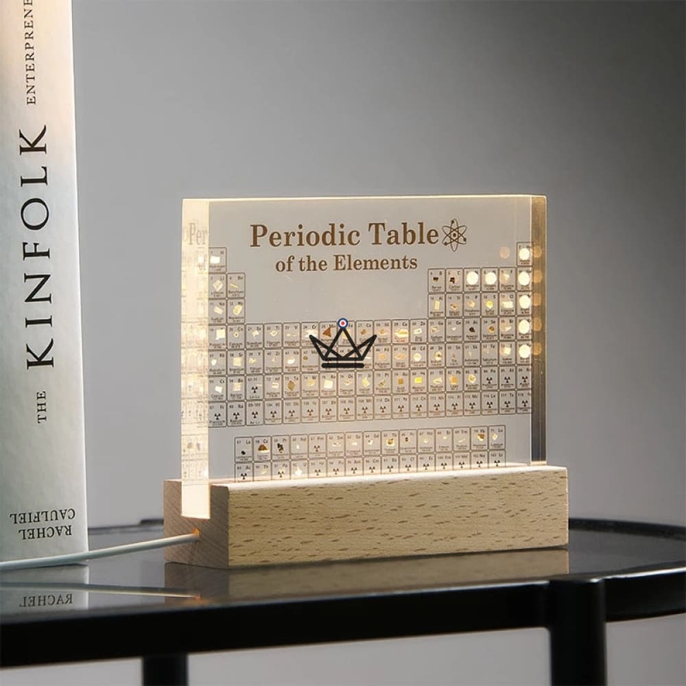 Tabla periódica decorativa con elementos reales - Mendeleev