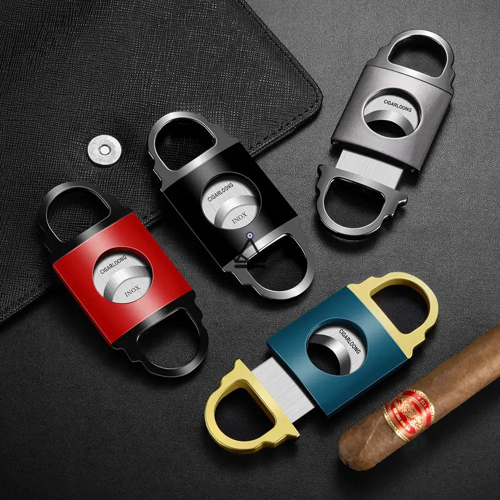 RADIANCE Edition Cigar Cutter - Stainless Steel Alloy, 9.5 x 4 cm | 6 Finishes, Gift Box — view 1