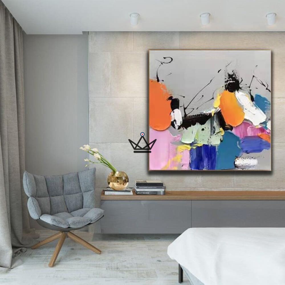 Pintura al óleo sobre lienzo XXL - Fusión cromática - vista 5