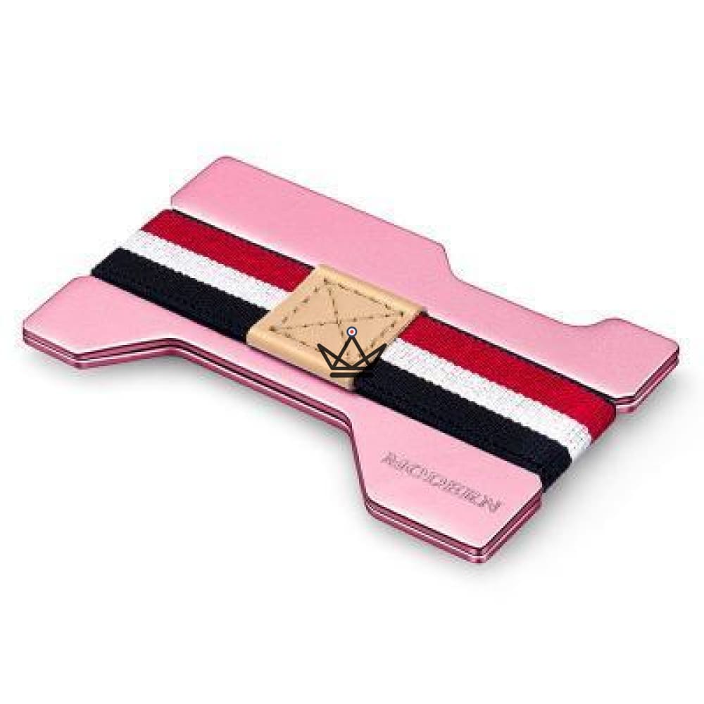 Soporte de tarjeta de aluminio - REVOLVE - Rosa