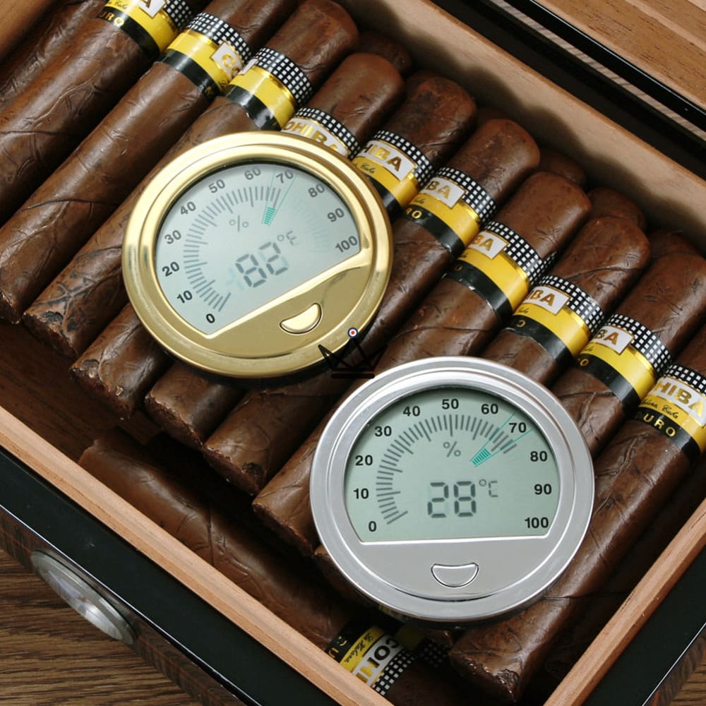 TESLA Electronic Cigar Hygrometer — Maximum Accuracy, Humidity & Temperature — view 2