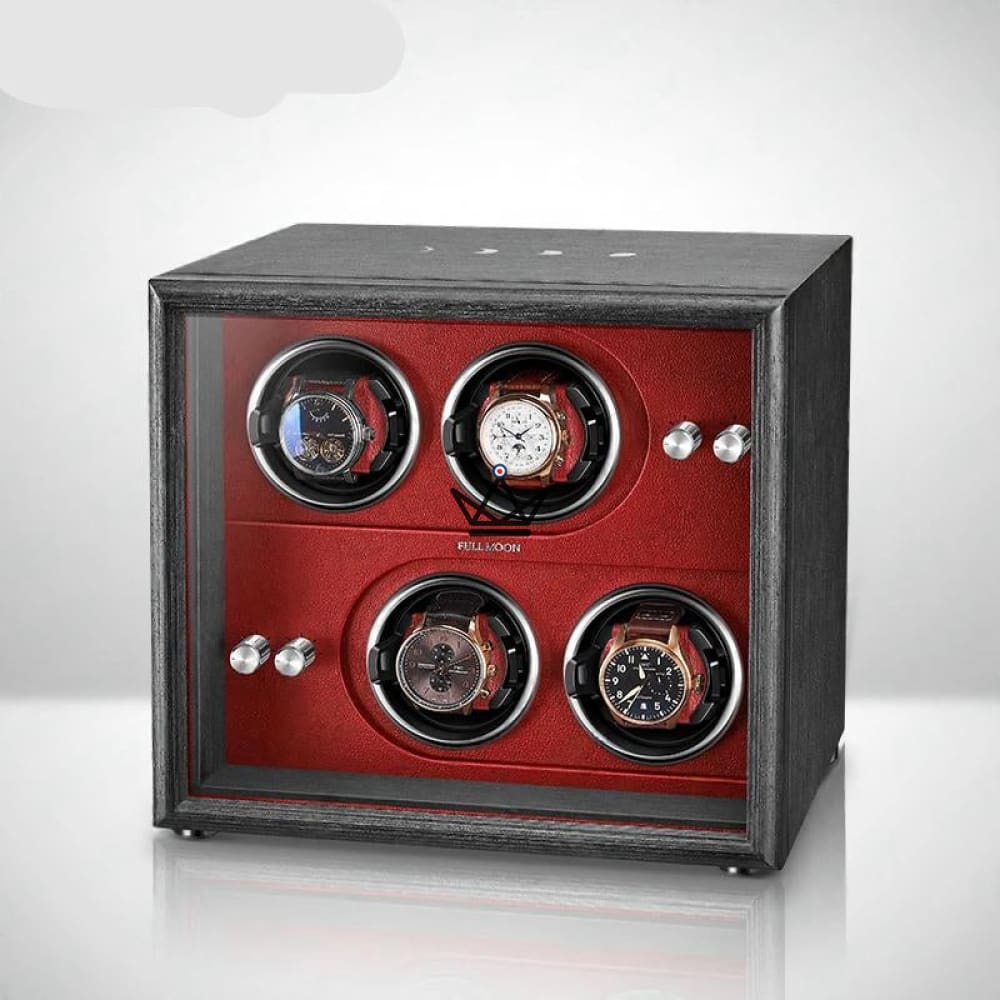 Automatic Watch Winder FULL MOON — Moon Phases, LED, Anti-Magnetic, 2 or 4 Watches — view 15