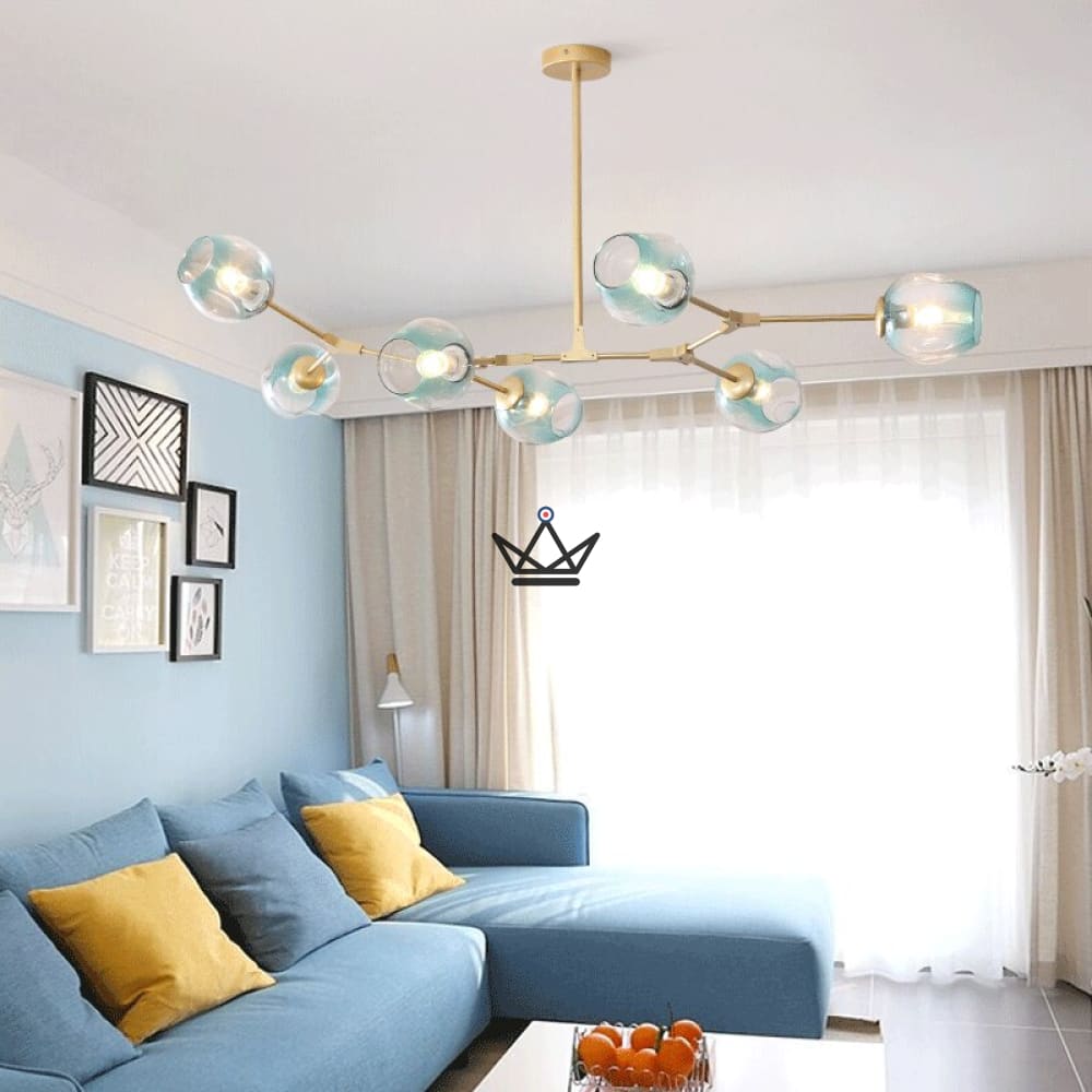 Artikulierte industrielle Deckenleuchte – Branching Bubble Style – Ansicht 14
