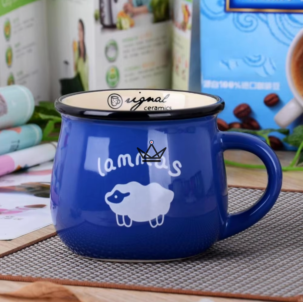 taza de cerámica vintage - RINAL — Azul / 350ml