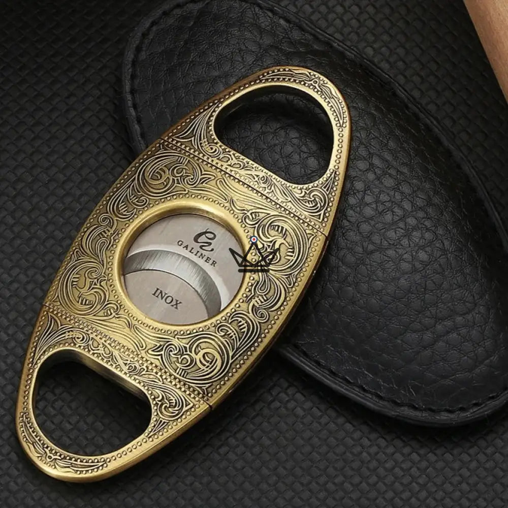 Héritage Edition Cigar Cutter — Vintage Gold or Original Gray, 9.4 x 4.4 cm — view 5