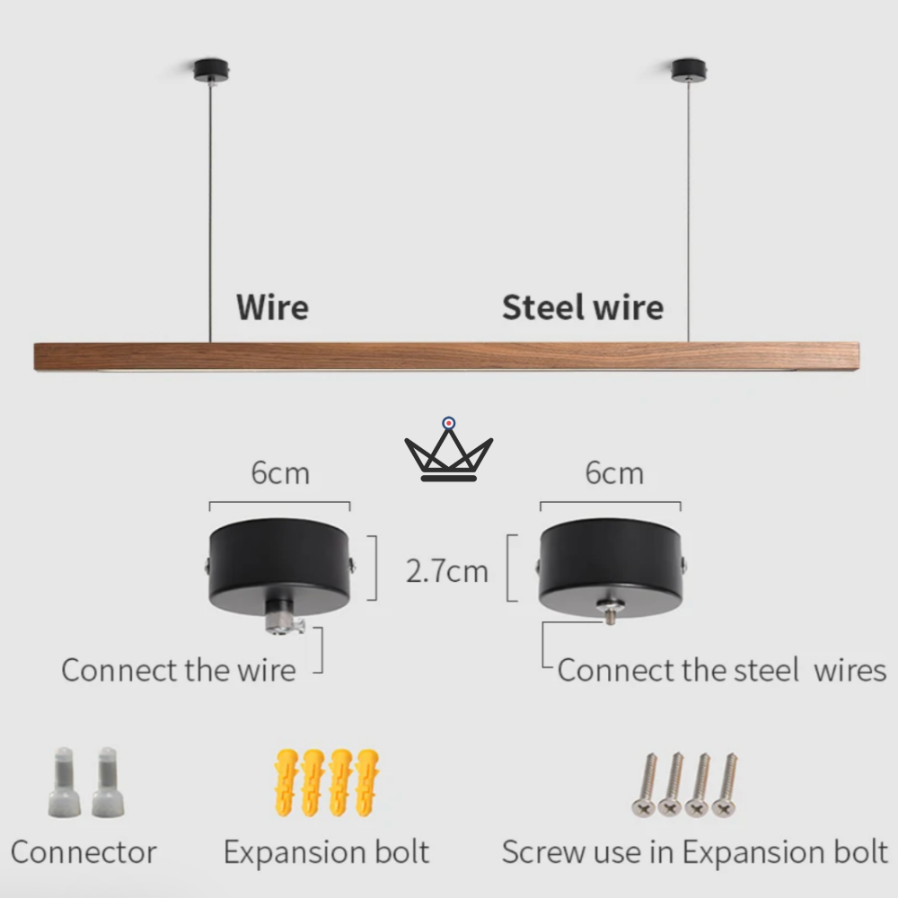 LED-Hängelampe aus Massivholz - Rhythm Nordic – Ansicht 19