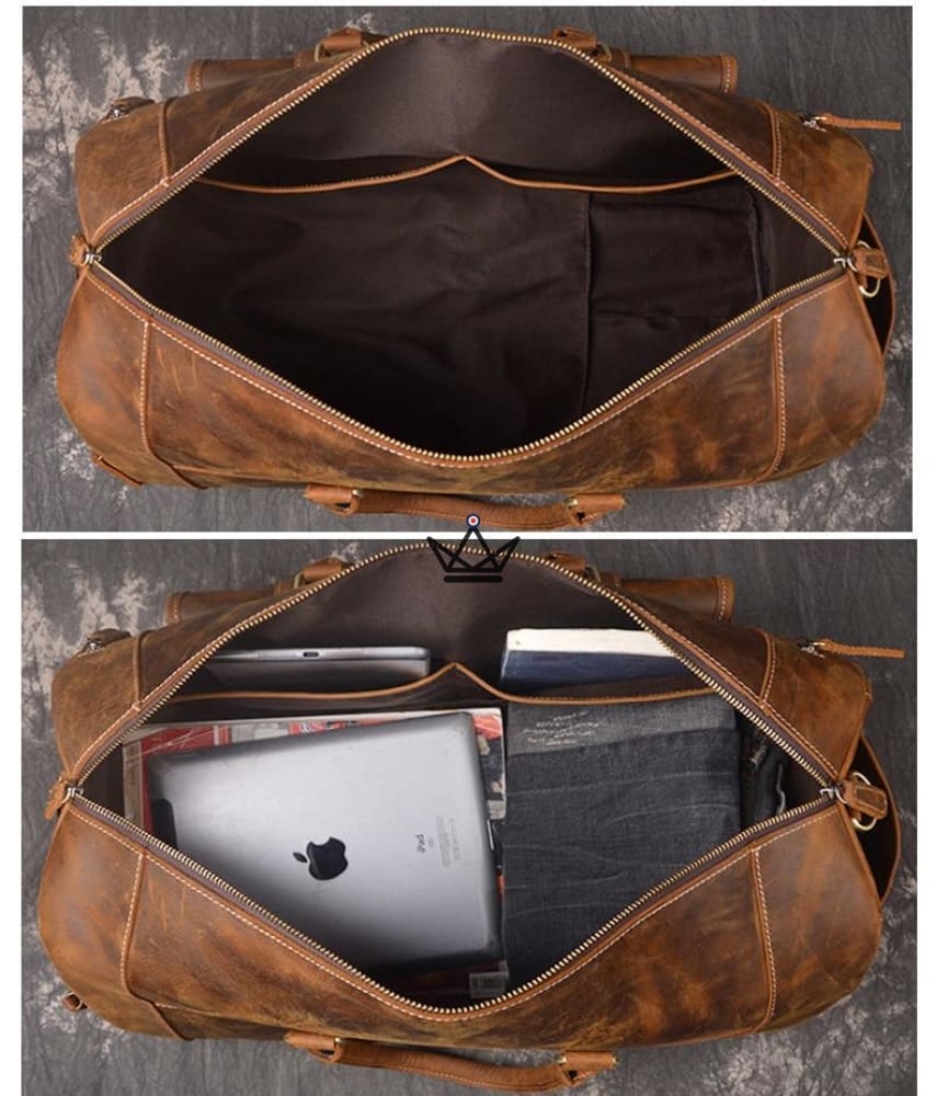 Bolso de viaje de cuero vintage - HORSE - vista 5