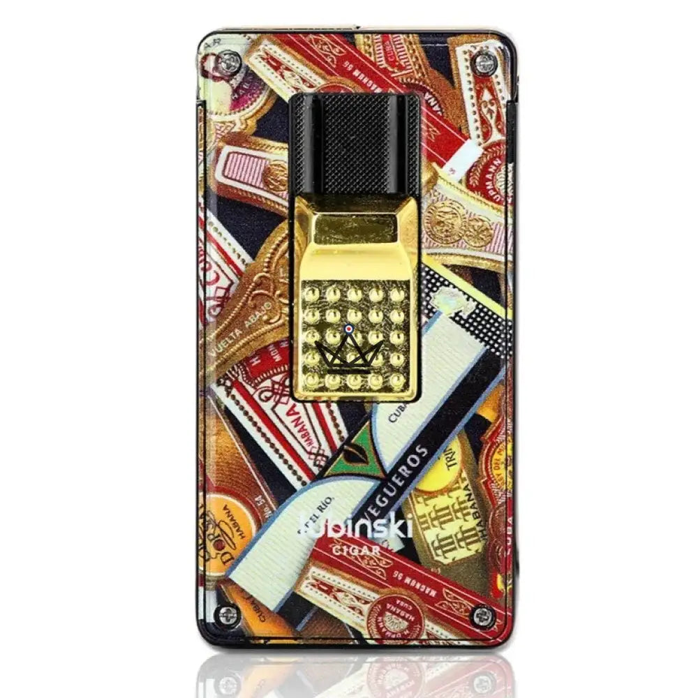MAESTRO STARS Luxury Cigar Accessories Pack — Ceramic Ashtray + Lighter + Cutter | Gold Finish — view 11
