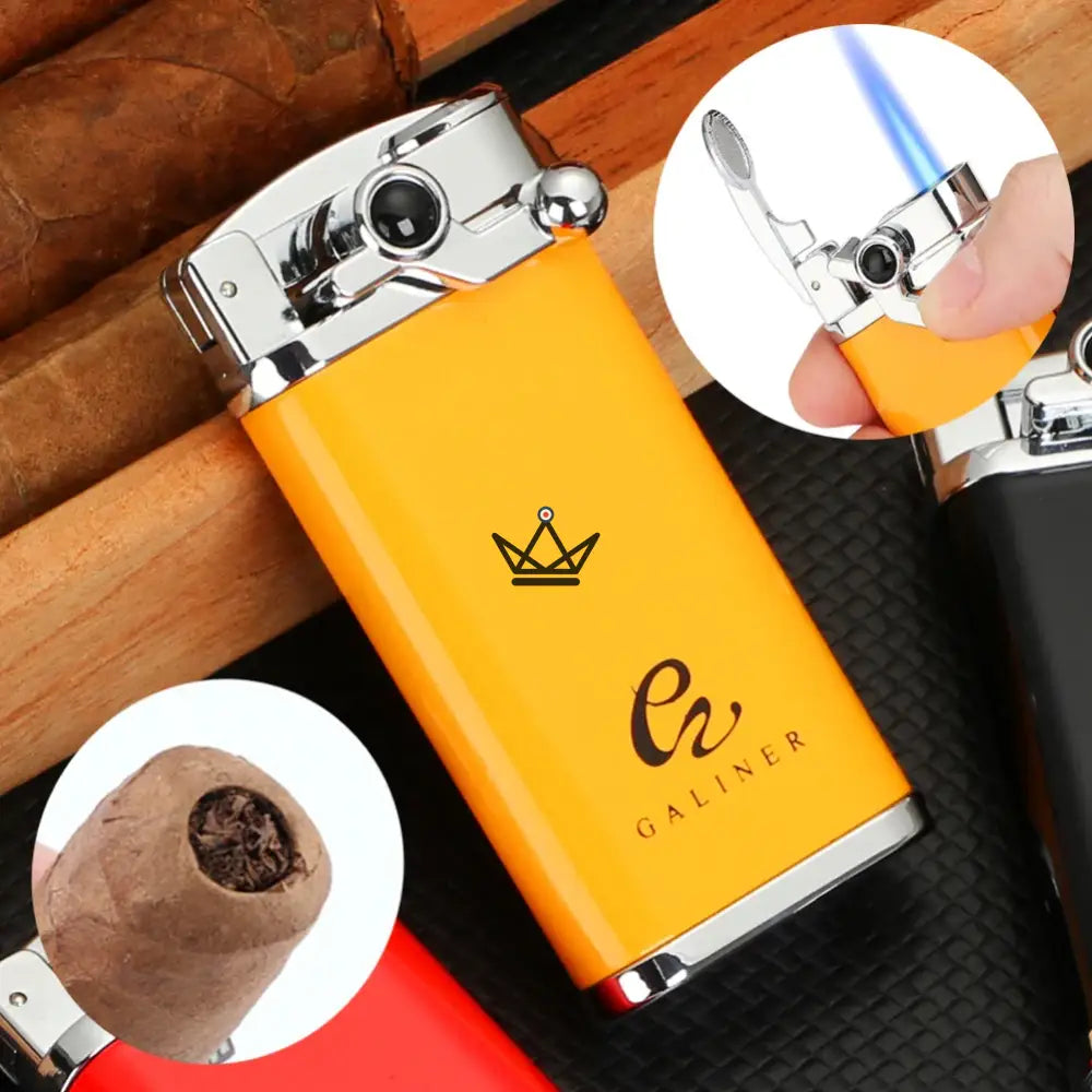 SPARKLE Torch Lighter — Blue Flame, Built-in Punch, Yellow · Red · Black | Collection Gift Set — view 6