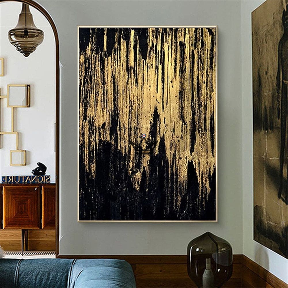 XXL oil painting on canvas - Nocturne Fusion — Black / 40cm x 60cm