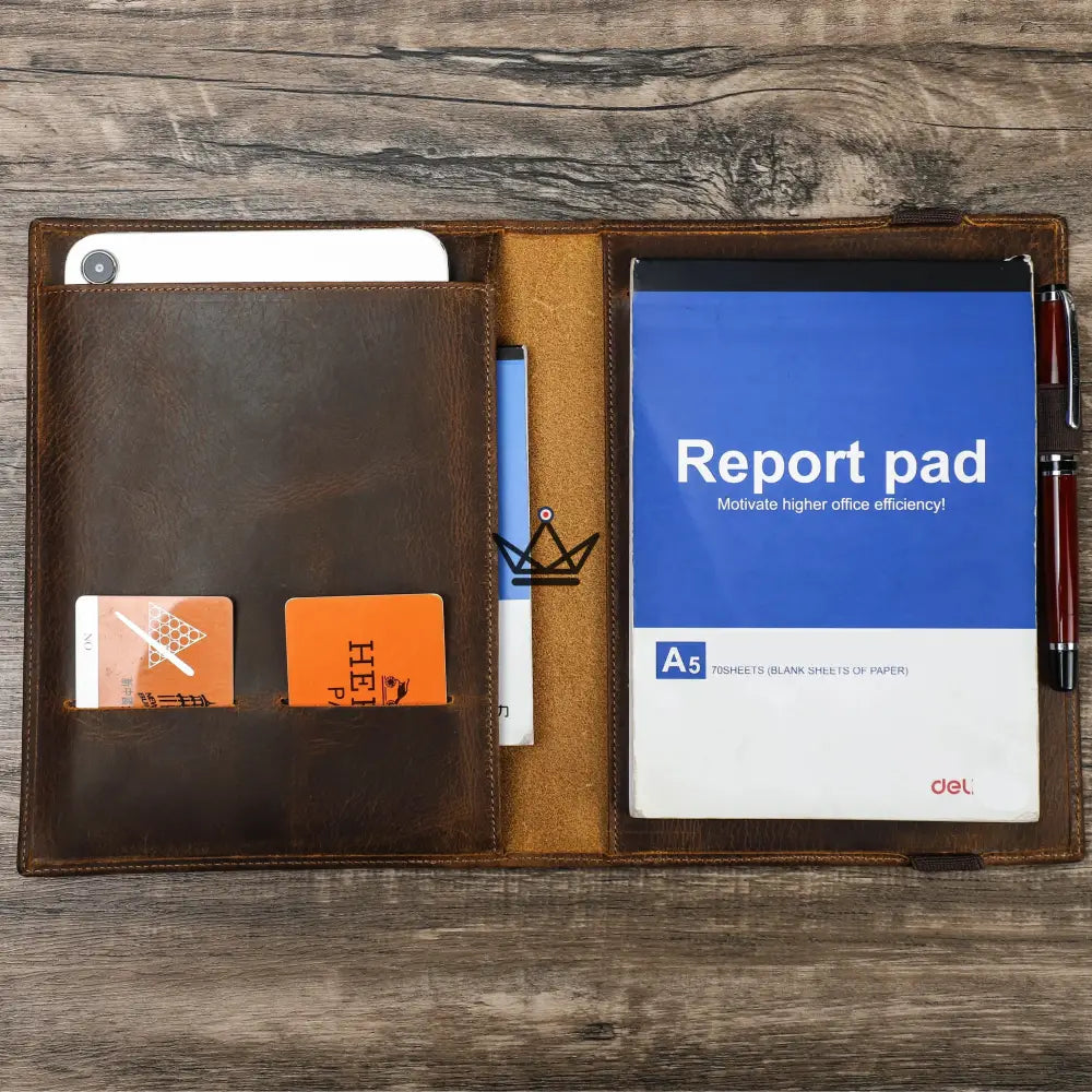 Portadocumentos de piel personalizable - Tablet y portátil A5 / B5 - VOYAGEUR Folio Portadocumentos de piel personalizable - Tablet y portátil A5 / B5 - VOYAGEUR Folio
