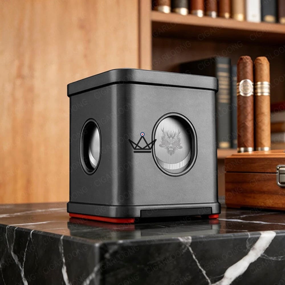 Dragon Town Cube Desktop Cigar Cutter — 3 Cuts — view 13