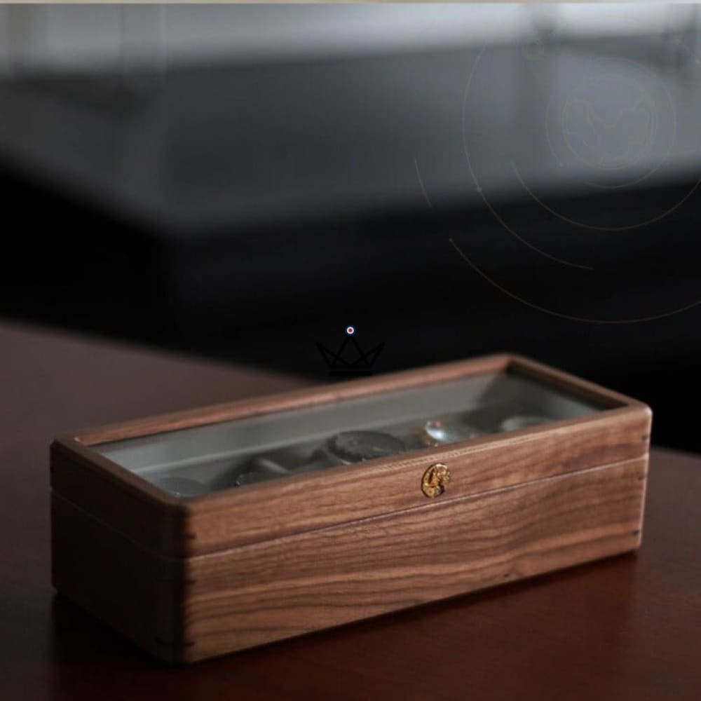 CUSTODIA TEMPORUM Luxury Watch Storage Box — Wood, Velvet, 5 or 10 Watches — view 1