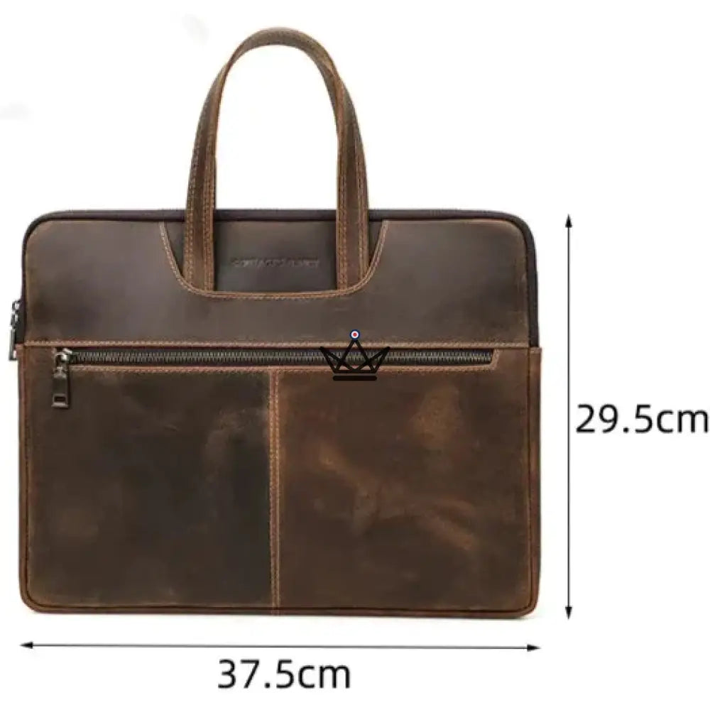 Customizable leather work bag - Voyageur Edison — view 8