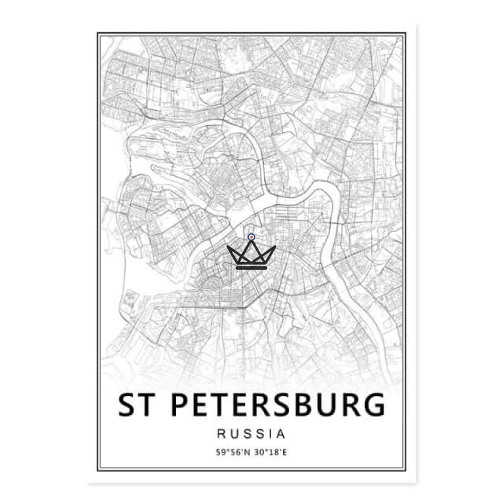 Plakate mit Stadtplänen – Ansicht 8