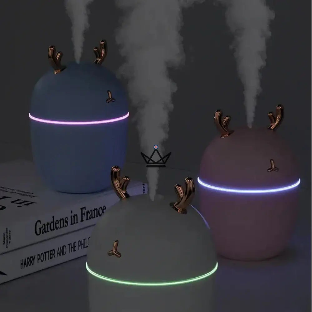YAKO Aroma-Diffuser – Kleines LED-Reh, 3 Farben – Ansicht 2