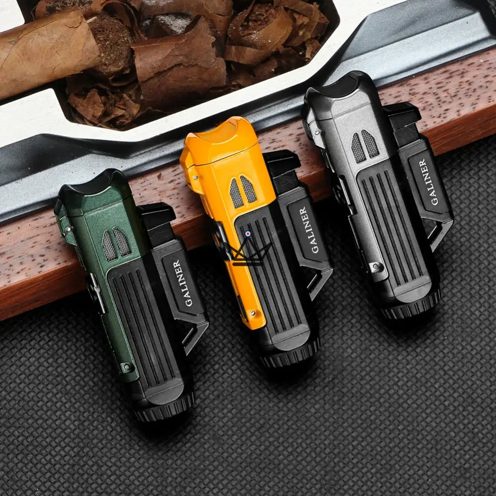 ALISTAIR Cigar Lighter — Powerful Torch, Built-in Punch + Needle | 3 Colors ALISTAIR Cigar Lighter — Powerful Torch, Built-in Punch + Needle | 3 Colors