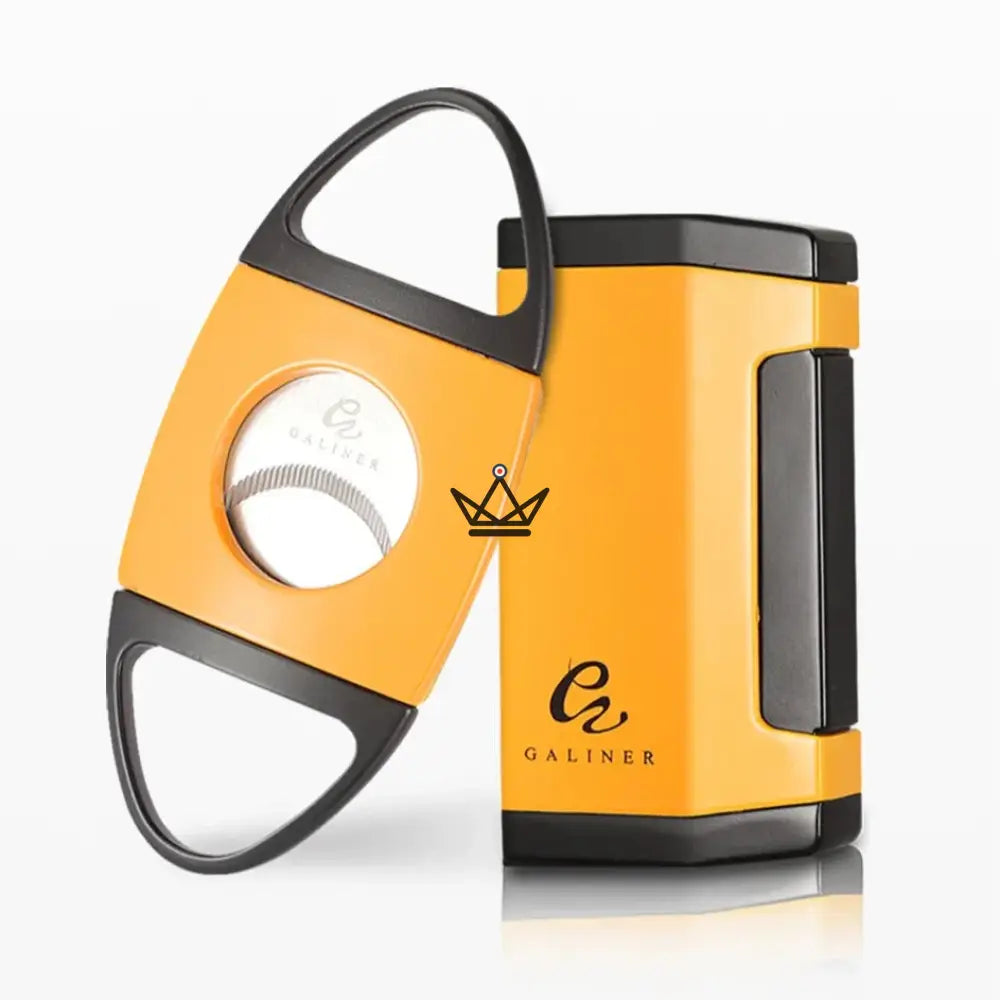 GOLDYR Lighter & Cigar Cutter Set — Blue Flame Torch + 64mm Cigar Cutter | Yellow or Black — view 14