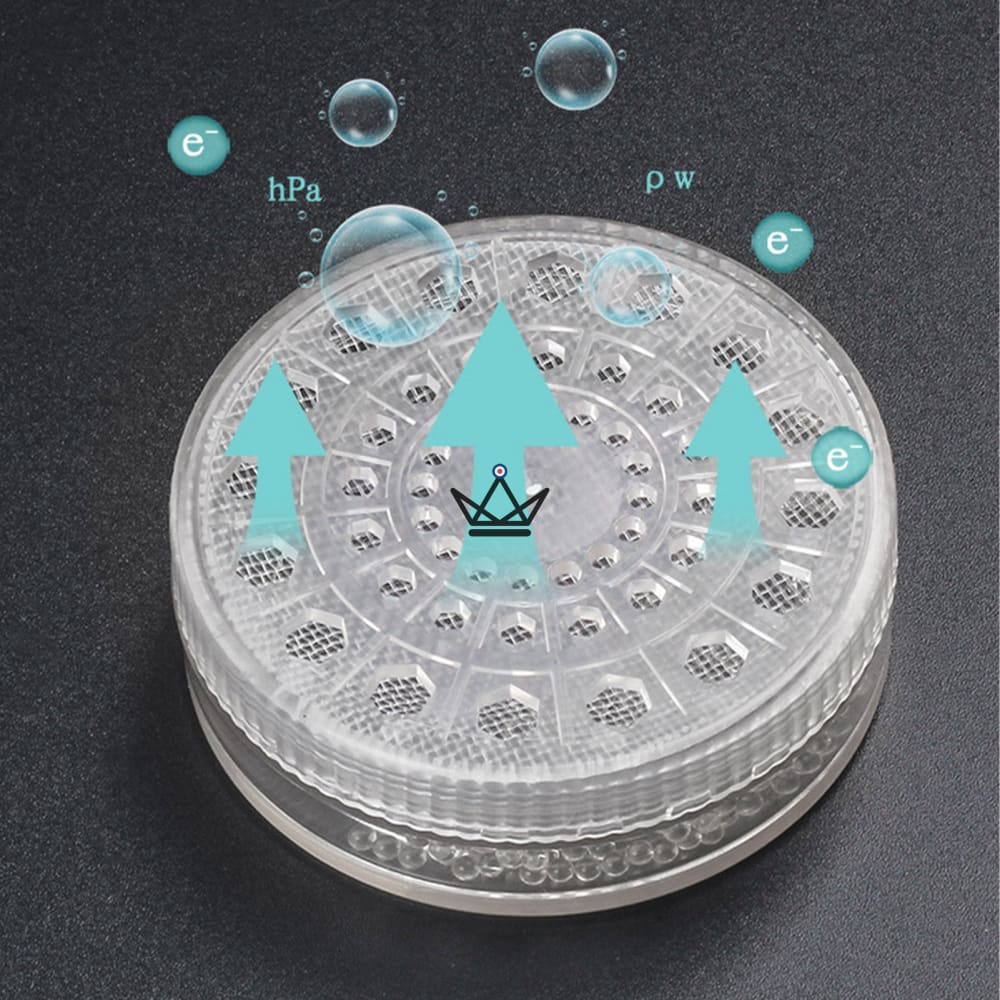 CALINGA ROUND Crystal Humidifier — Polymer Gel, Magnetic Plate | Cigar Humidor — view 2
