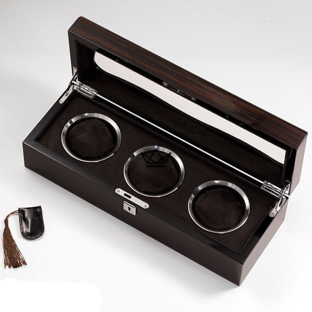 LUXURIA TEMPORUM Luxury Watch Storage Box — Lacquered Wood, Glass, Key, 2 to 9 Watches — view 11