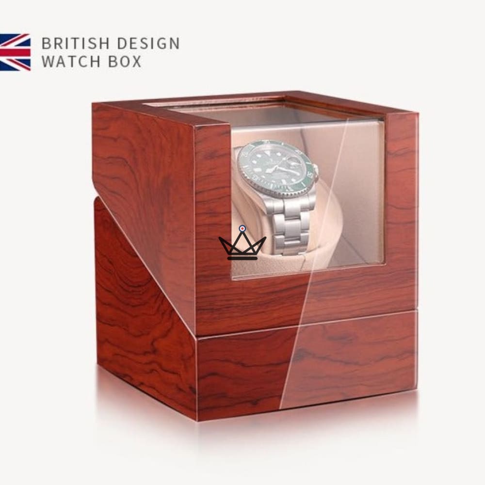 TANKER Automatic Watch Winder — Lacquered Wood, Mabuchi Motor, 3 Finishes — Wood