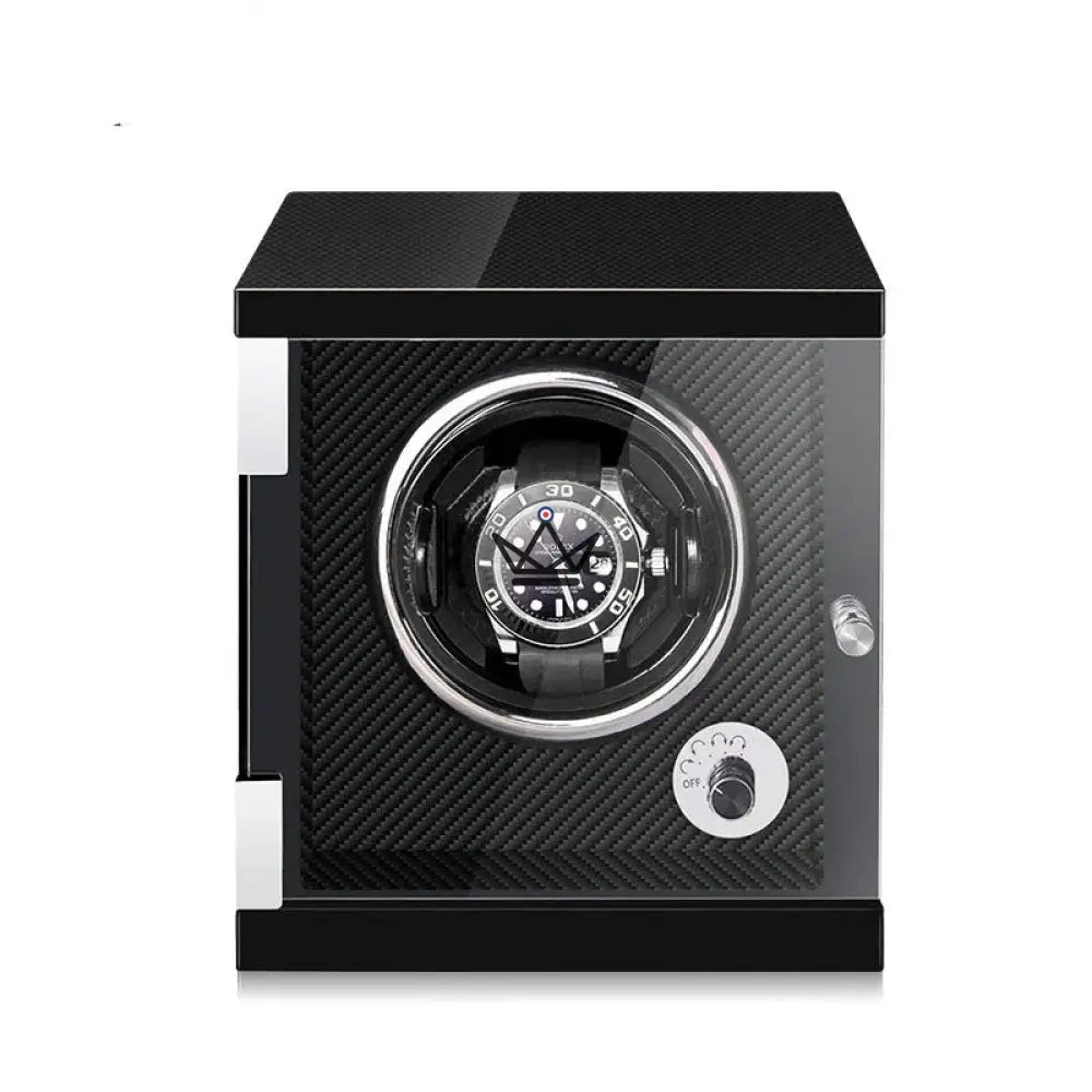 Cargador automático de relojes ÉLÉGANCE CARBON — Lacado negro, interior de carbono, 1 o 2 relojes, 5 modos Cargador automático de relojes ÉLÉGANCE CARBON — Lacado negro, interior de carbono, 1 o 2 relojes, 5 modos