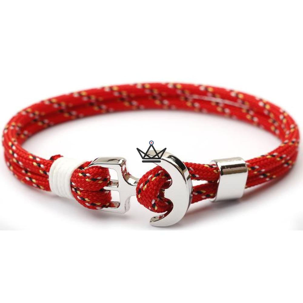 Neptun-Armband – Anker versilbert & Tau – 19 Farben – Ansicht 6