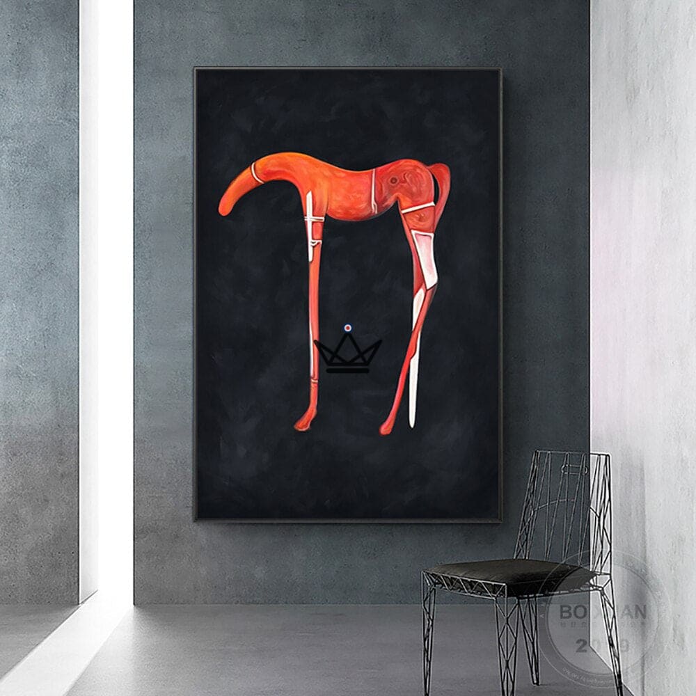 XXL oil painting on canvas - Animal Balance XXL oil painting on canvas - Animal Balance