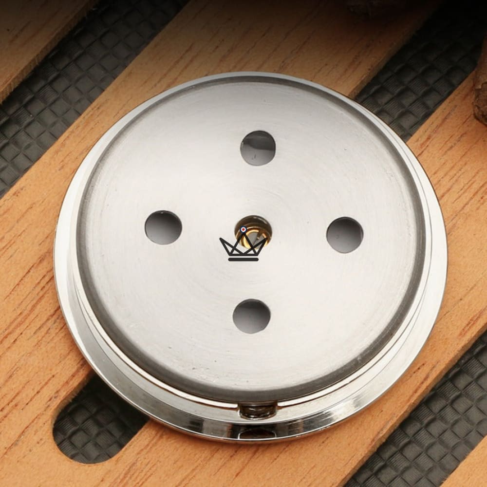 Mechanisches Hygrometer für Zigarren, AURUM — 50 × 10 mm, kompaktes Etuiformat | Zigarrenhumidor – Ansicht 4