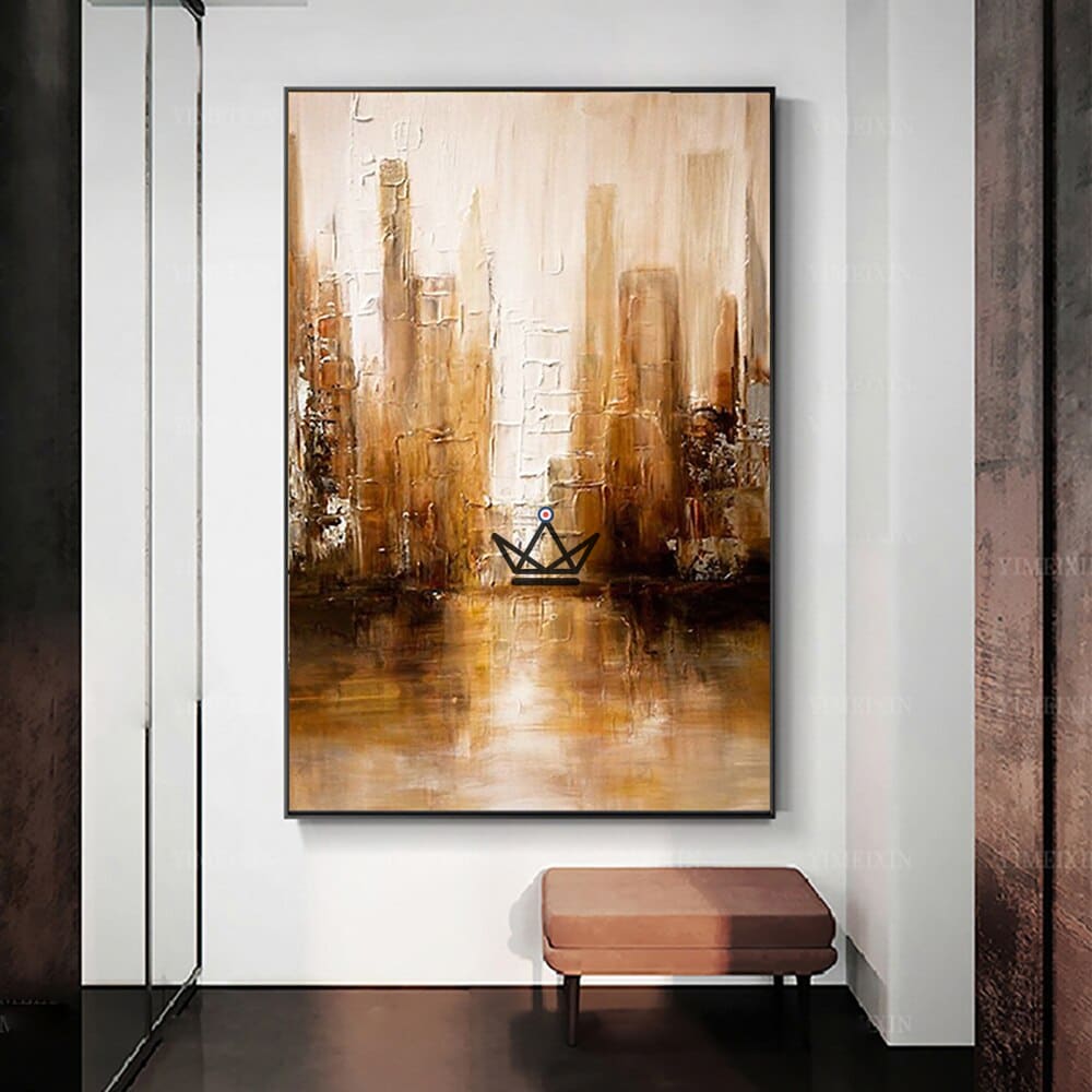 Ölgemälde auf Leinwand XXL - Urban Reflections – Ansicht 4