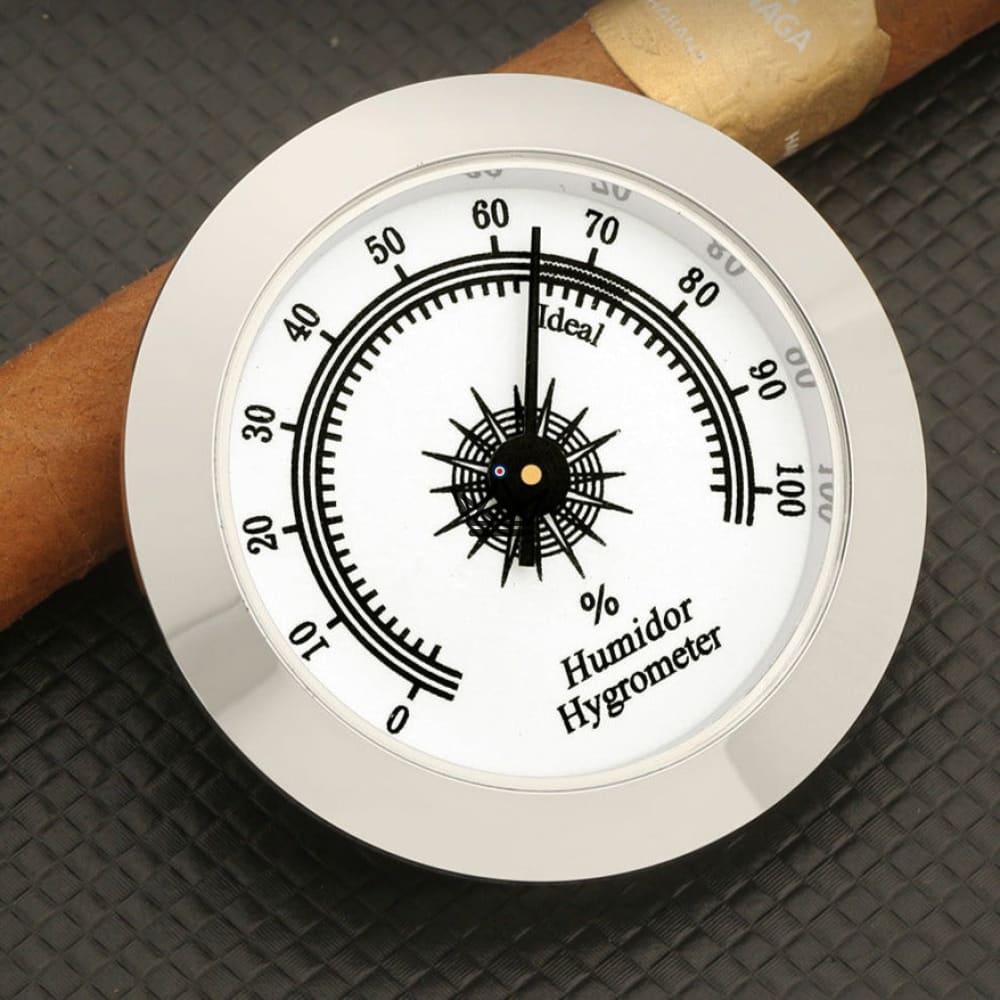 AURUM Mechanical Cigar Hygrometer — 50 × 10 mm, Compact Case Format | Cigar Humidor — view 2