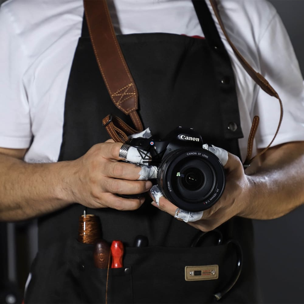 Customizable Leather Camera Strap - Voyageur Nomade — view 2