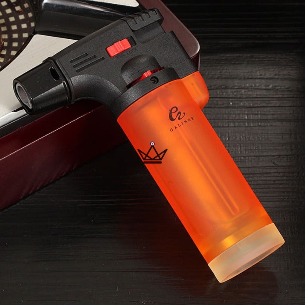 Feuerzeug Stabfeuerzeug GRIPS XXL — Riesenformat, Starke Flamme, Schwarz · Orange · Blau – Ansicht 7